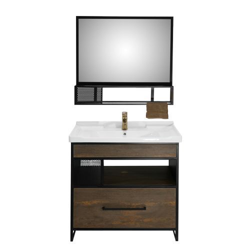 French Collection Vanity Cabinets argent front
