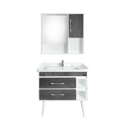 French Collection Vanity Cabinets canterbury charcoal front view (1)